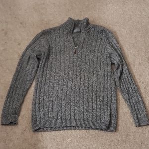 Oscar De La Renta quarter zip pullover sweater